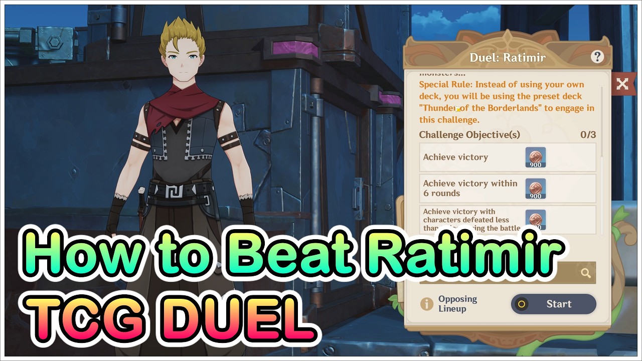 How to Beat Ratimir (Duel) at TCG - Genshin Impact