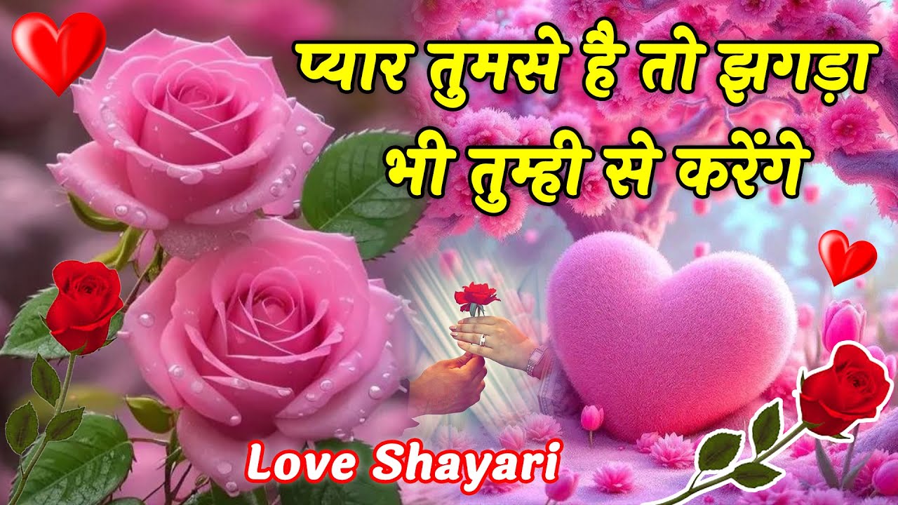 प्यार तुमसे है तो झगड़ा भी तुमसे ही करेंगे❤️🥀| Love Shayari | Heart Touching Shayari | Hindi Shayari