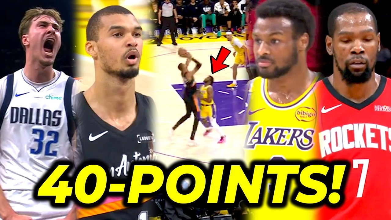 BRONNY VS ALIEN! Wemby UNREAL first half, mala-WILT| Flagg vs Brooks| Kevin Durant NEW milestone!