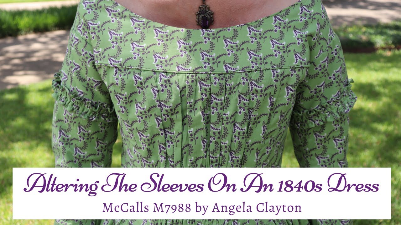 Altering The Sleeve On An 1840s Dress || McCalls M7988 by Angela Clayton