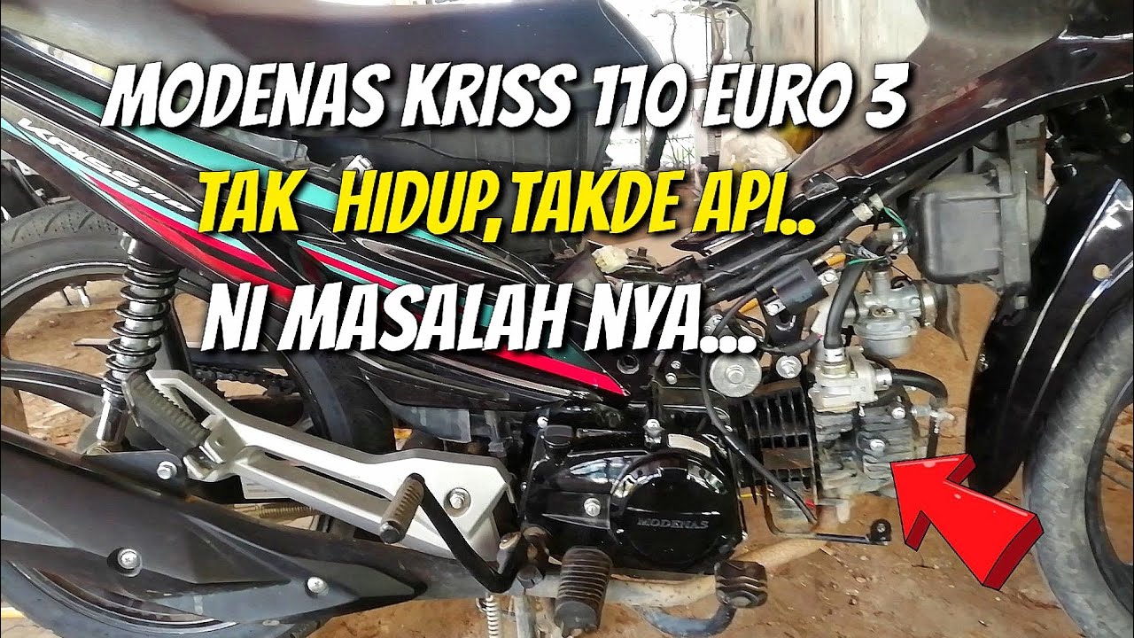 MODENAS KRISS 110 EURO 3‼️MOTOR BARU TAKDE API ‼️