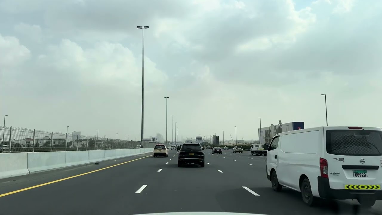 Business Bay to Dubai Outsource Zone Drive 🚗 | Dubai City Road Trip 4K 60FPS HDR | UAE