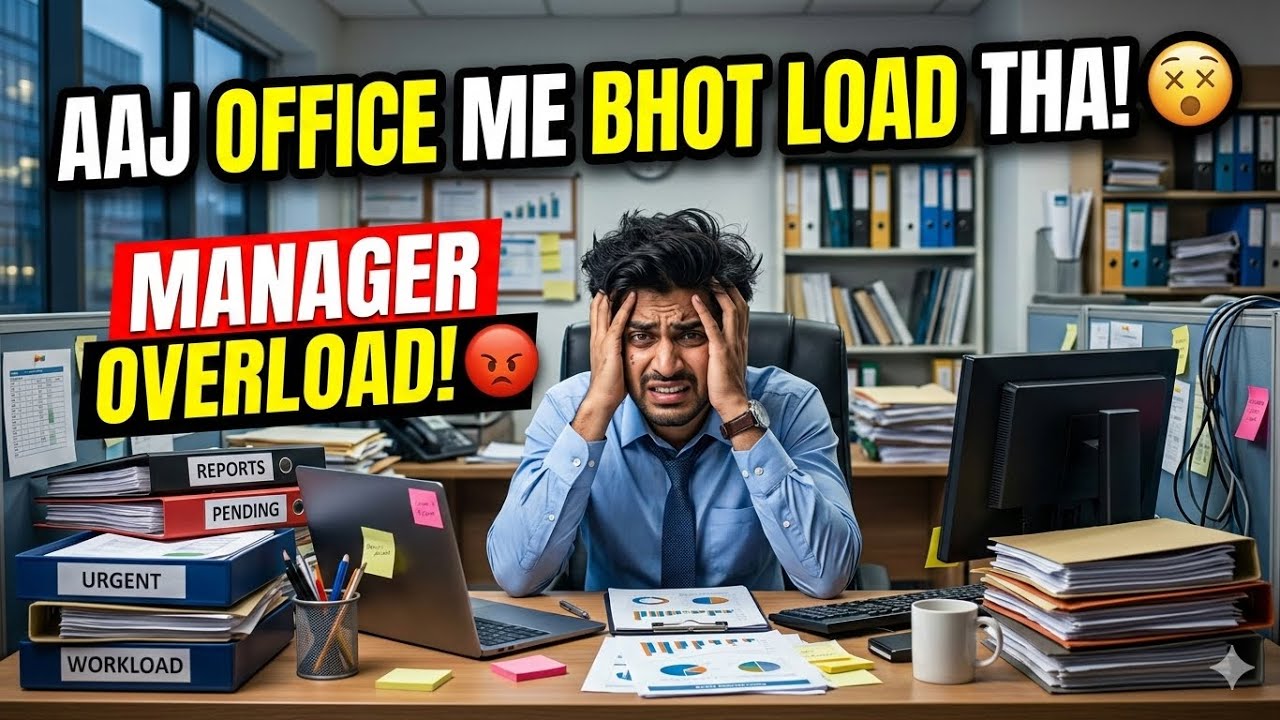 Aaj tho Bhai Office Me Bhot Load Tha 😵‍💫 (Manager Hyper) 😡 #officevlog #dailyvlog #support 