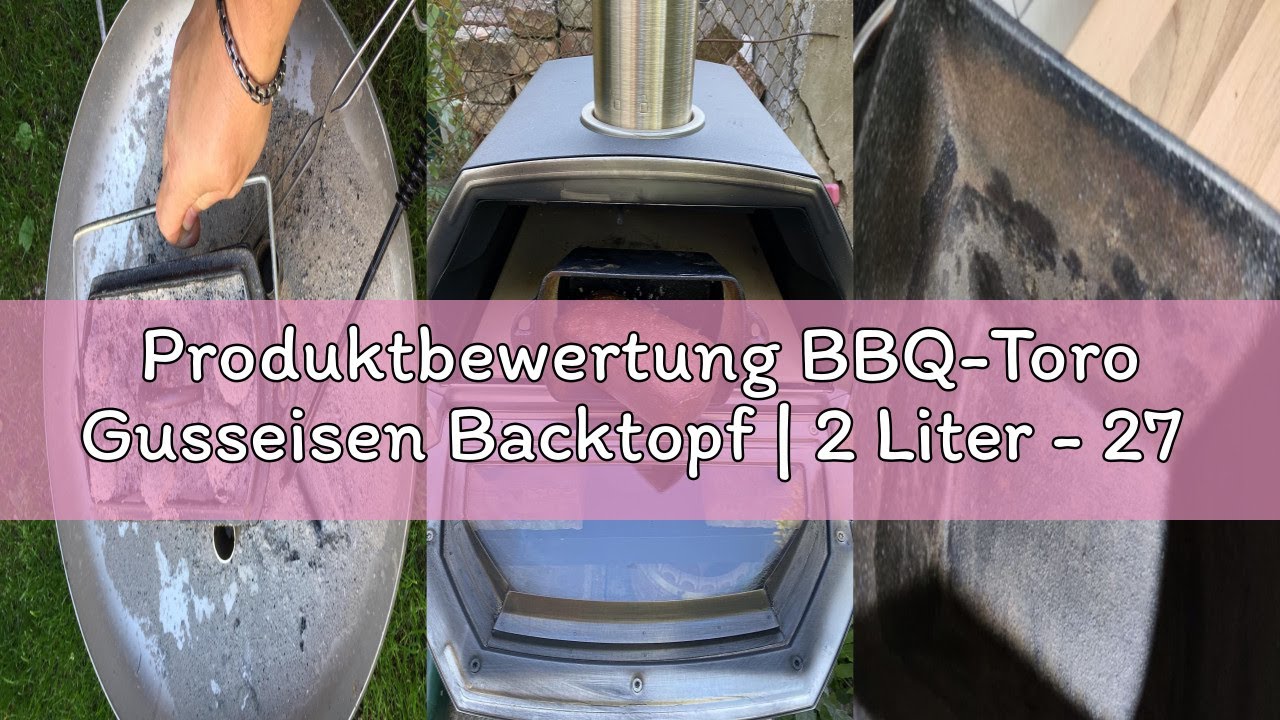 Produktbewertung BBQ-Toro Gusseisen Backtopf | 2 Liter - 27 x 12,5 x 15 cm | bereits eingebrannt - p