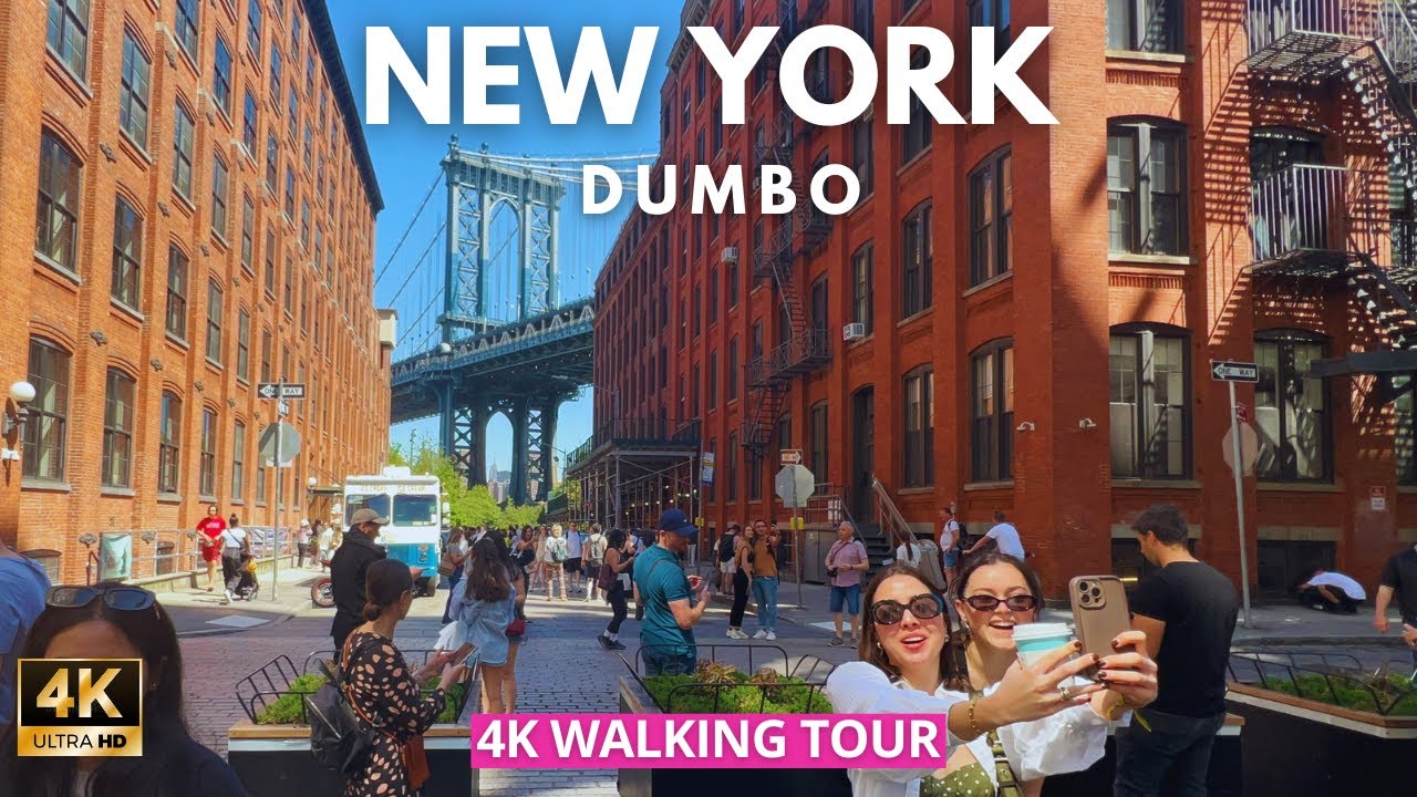 [4K] 🇺🇸🗽New York Walking Tour | DUMBO & Brooklyn Bridge Park NYC