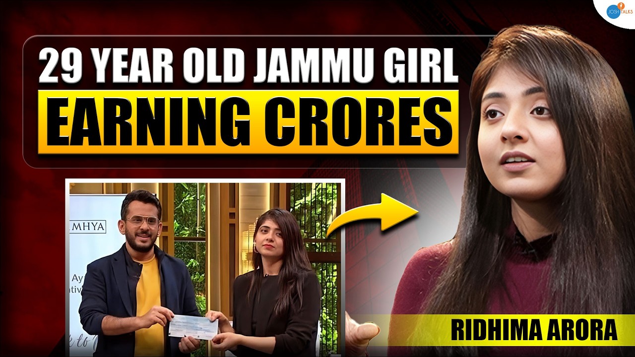 How I Built A 20 Crore Ayurveda Business In India | Ridhima Arora | Josh Talks