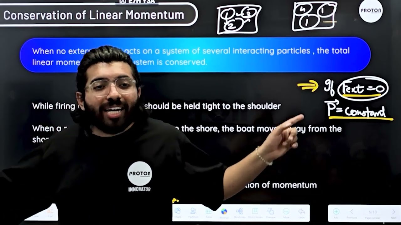 State Law of Conservation of Linear Momentum | Laws of Motion | Physics | Class - 11 | PROTON ||