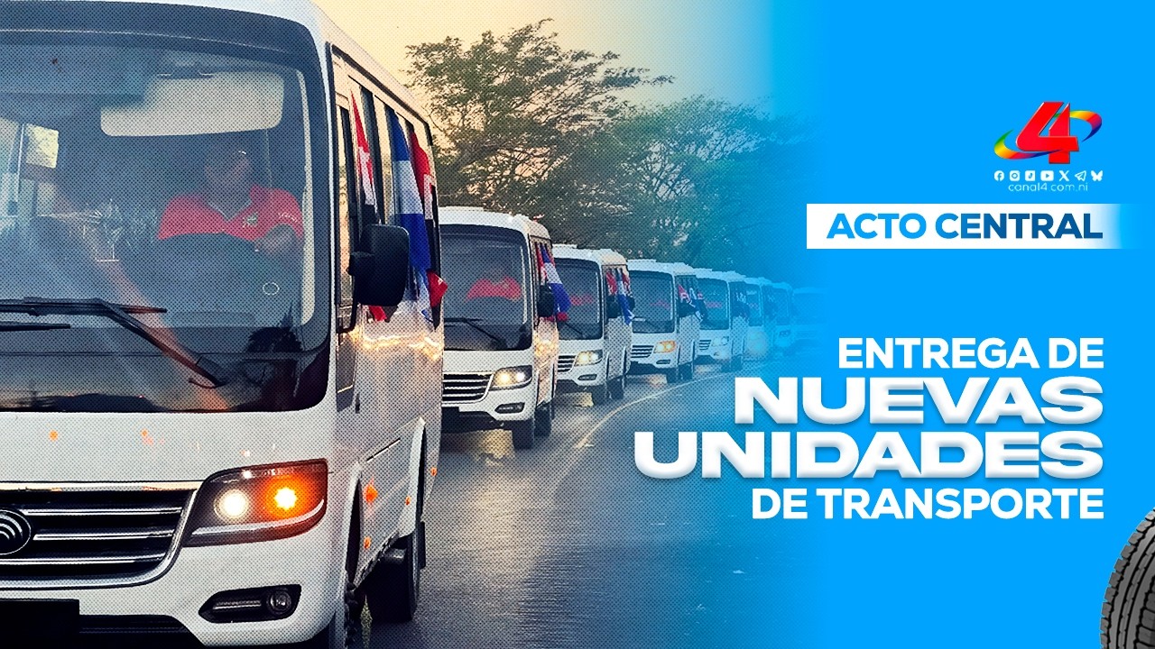 🔴 EN VIVO | Copresidentes de Nicaragua entregan nuevas unidades de transporte provenientes de China