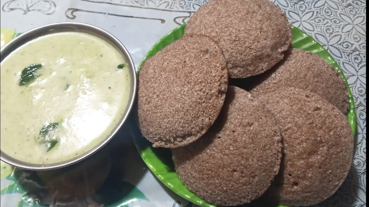 Konkani breakfast Ragi idli with ragi flour 👌 kamat kitchen| konkani recipe 