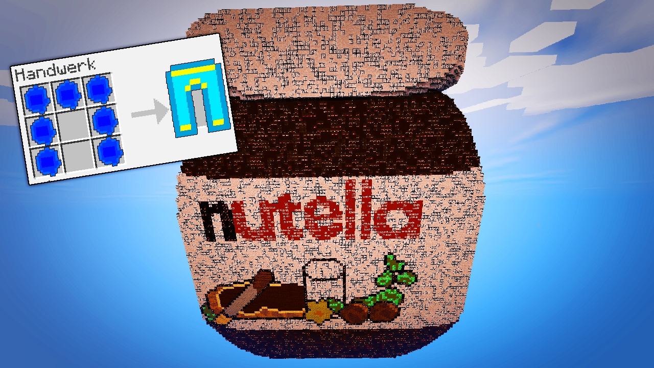 SUPER NUTELLA LUCKY BLOCKS BATTLE