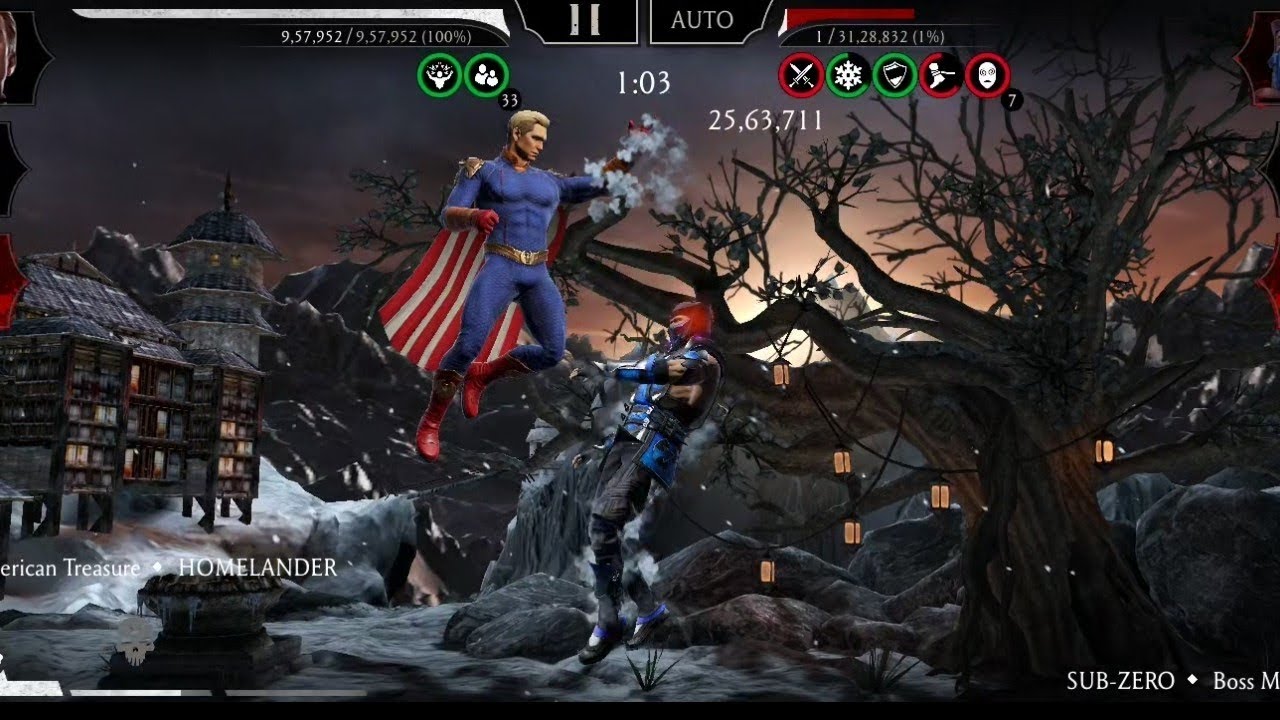 MK mobile THE KING OF DAMAGE☠️☠️ #gaming #gameplay #subzero #homelander #mk #mortalkombat 