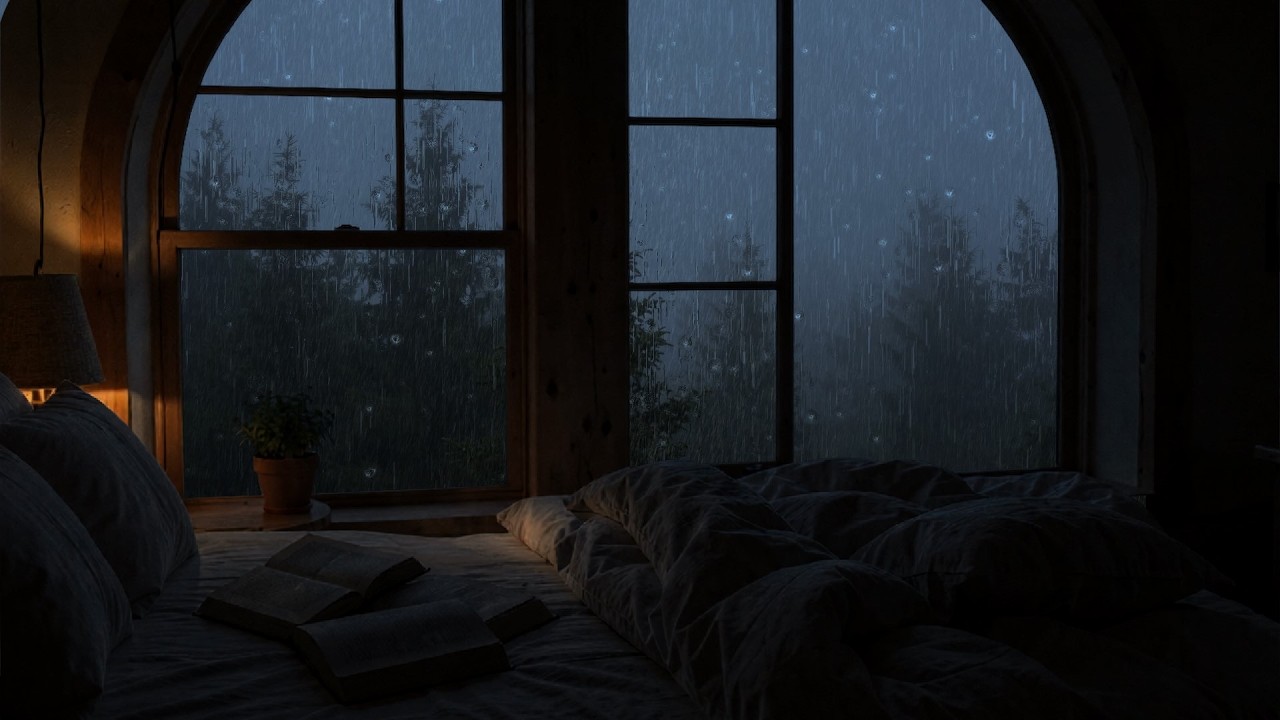 Rain guides your mind to dispel feelings of insomnia - Light rain outside the window for 10 hours