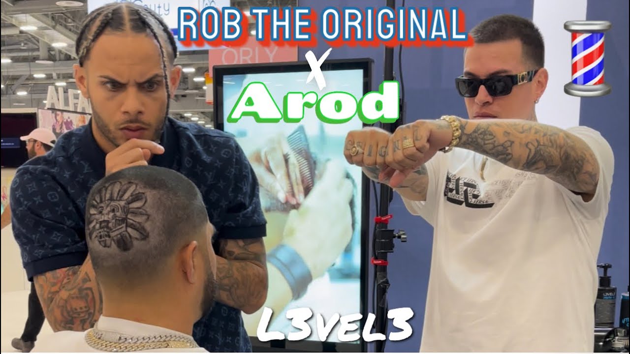 ROB THE ORIGINAL AND AROD DID A CRAZY HAIR DESIGN ON ME! (MUST WATCH)