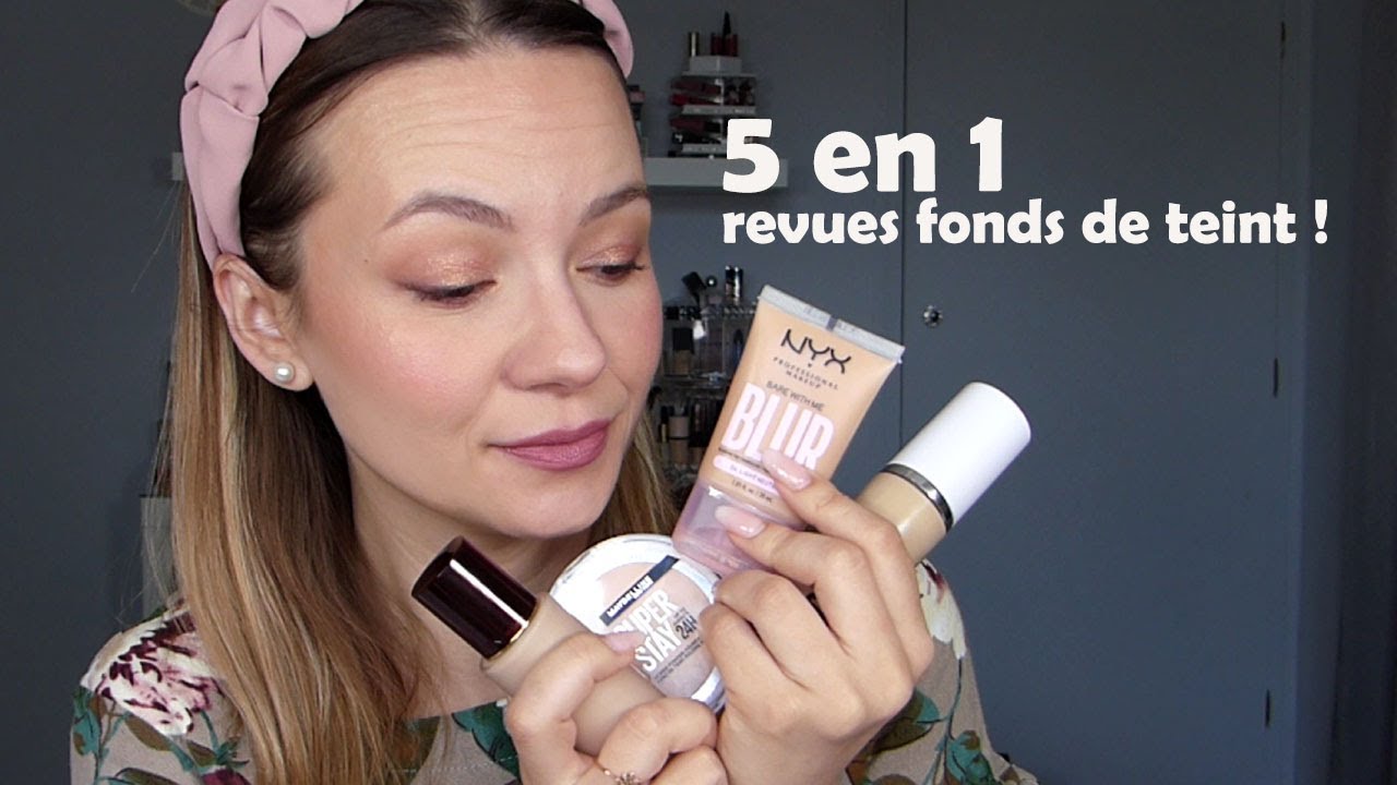 5 en 1 😯 REVUES FONDS DE TEINT : KVD, MAKEUP BY MARIO, MAYBELLINE, NYX et GUERLAIN !