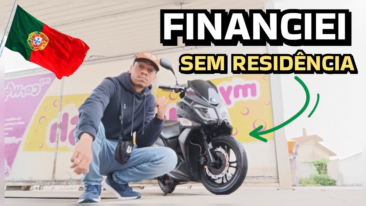 COMPREI UMA MOTO SEM RESIDÊNCIA EM PORTUGAL 🇵🇹