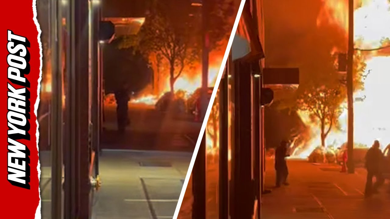 Jaw-Dropping NYC Car Explosion Blasts Fireball into Night Sky