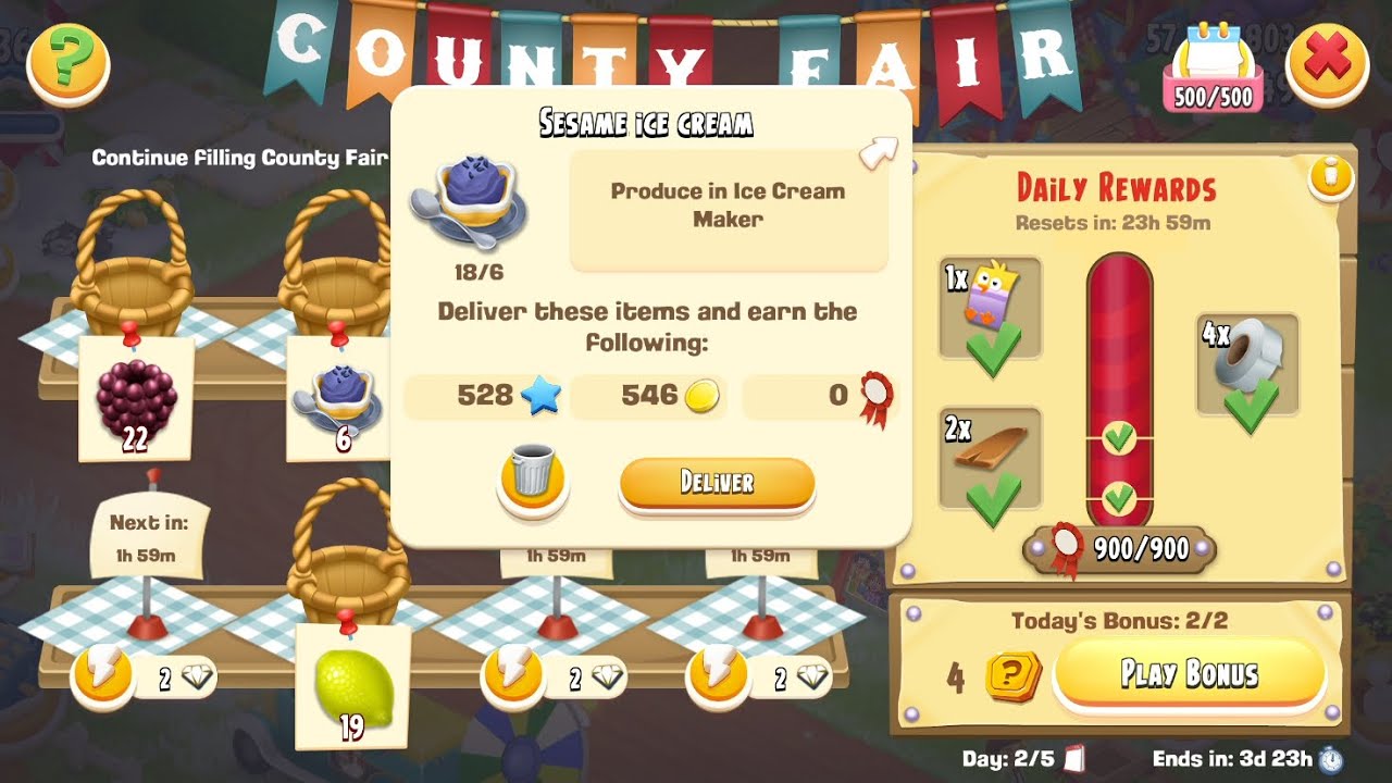 Hay Day | Level 236 | Fresh Starts Fair Day ②