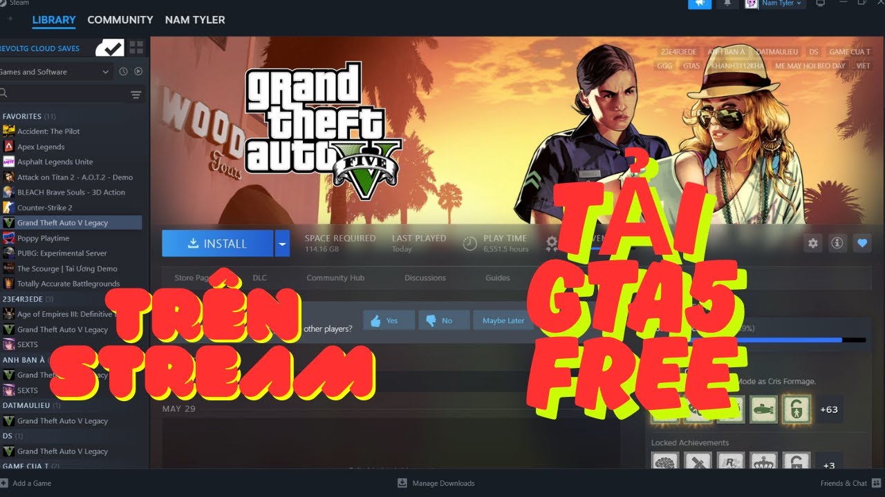 Cách Tải GTA5 Hoàn Toàn Free || Game Offline TV