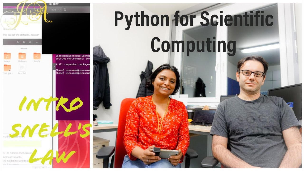 Intro with Snell's law | Functions, Interpolation and Plotting| Scientific computing with Python | 2