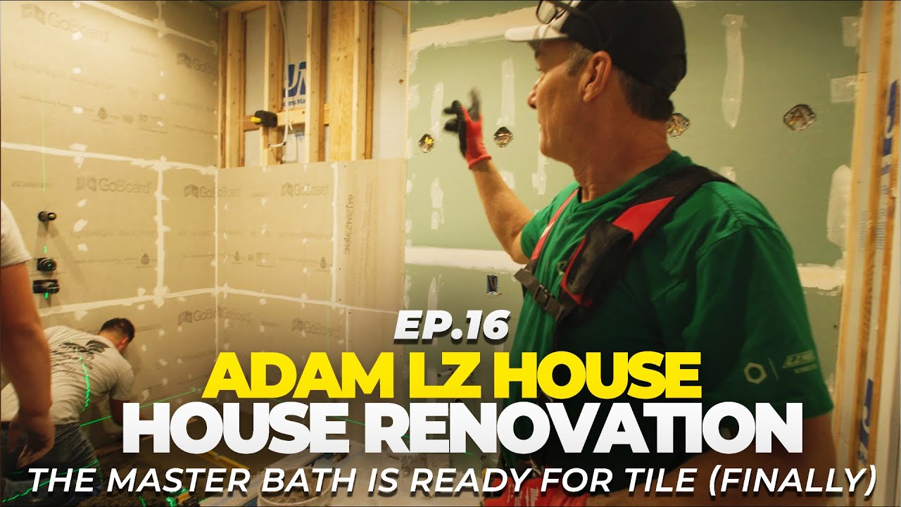Renovating Adam LZ's House - Master Bath Prepped Before Tile! Mike and Mike XMAS Special | EP.16