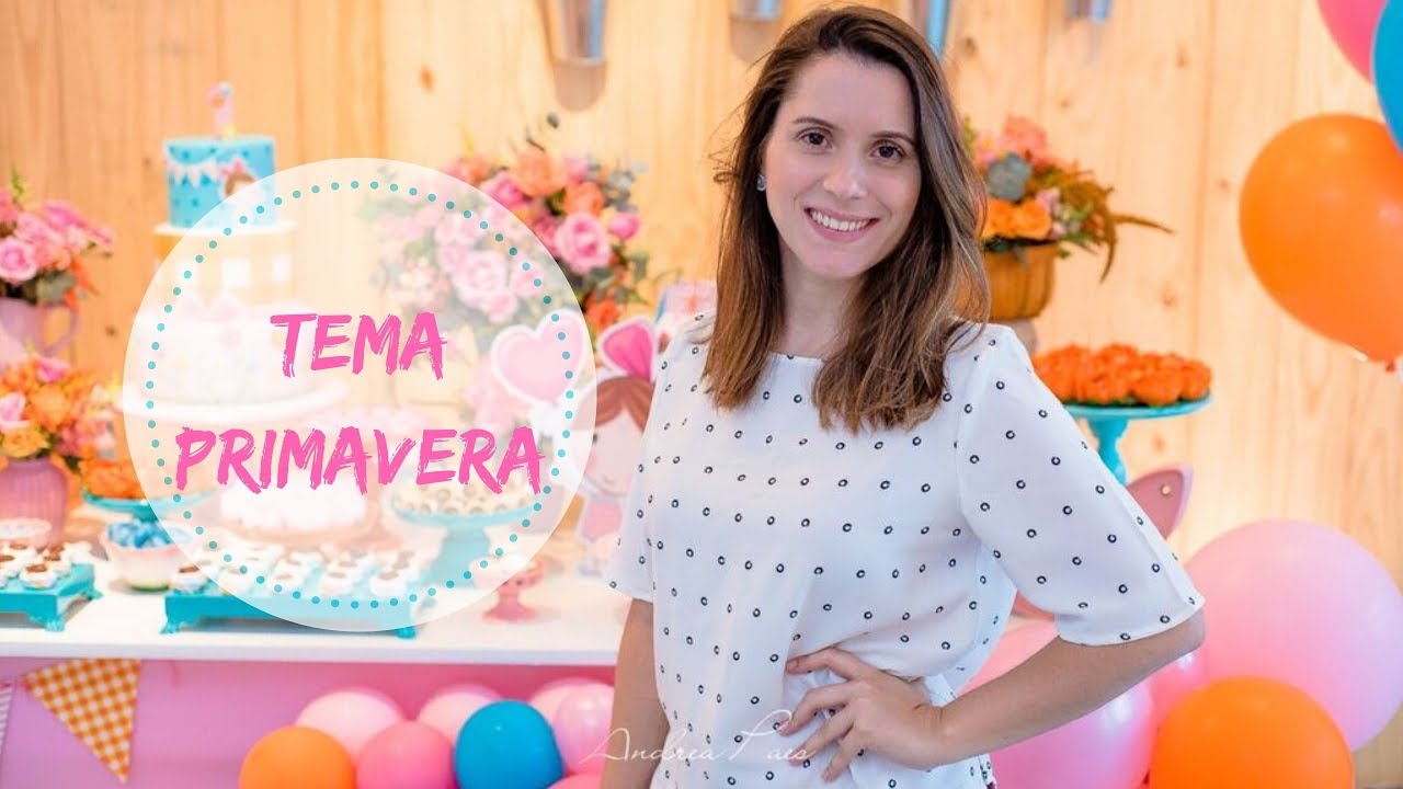 DECORAÇÃO FESTA PRIMAVERA | FESTA 1 ANO MENINA | Mania de Fita