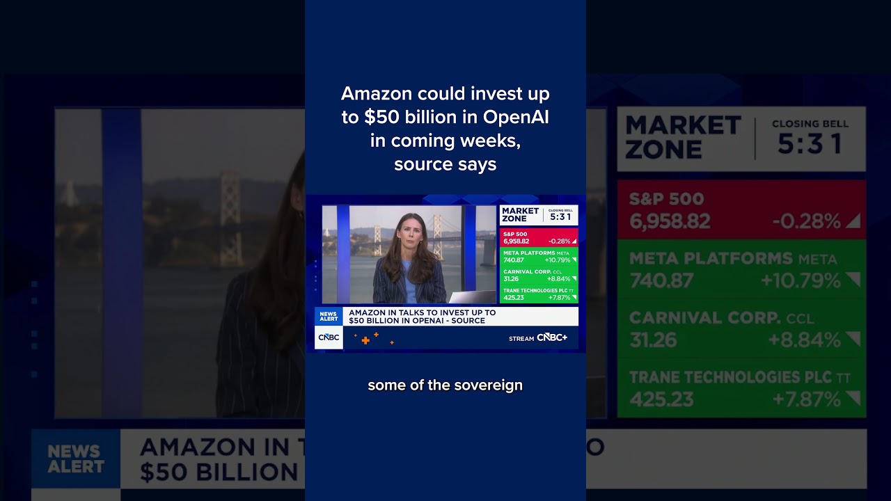 Amazon could invest up to $50 billion in OpenAI in coming weeks, source says