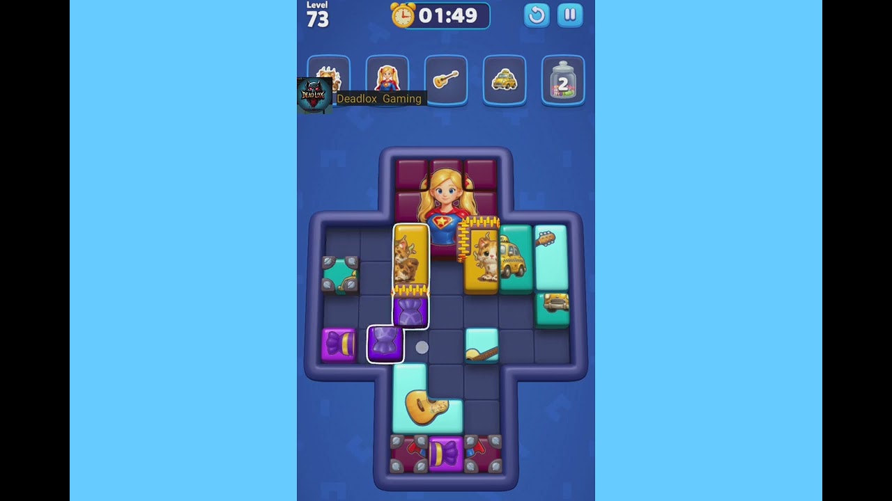 Picture Block Jam Level 73. Walkthrough Gameplay