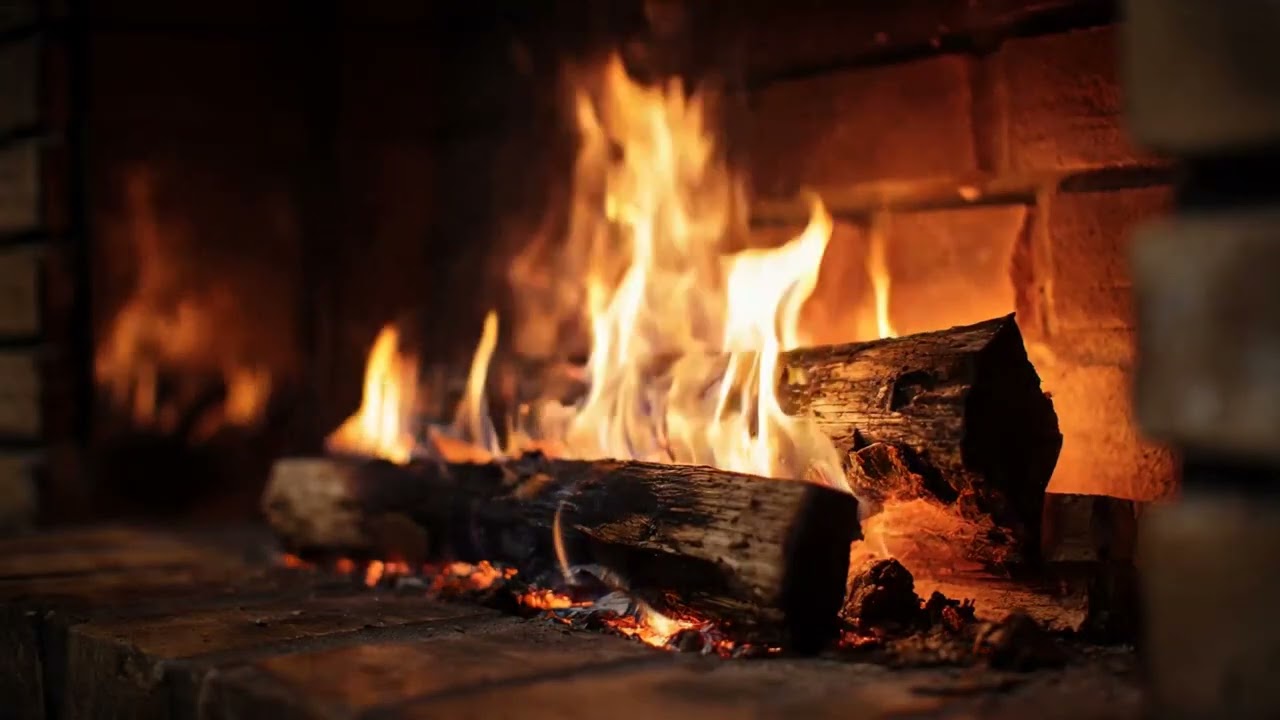 Warm Crackling Fireplace Ambience for Ultimate Stress Relief and Quiet Rest Relax Rest 🔥