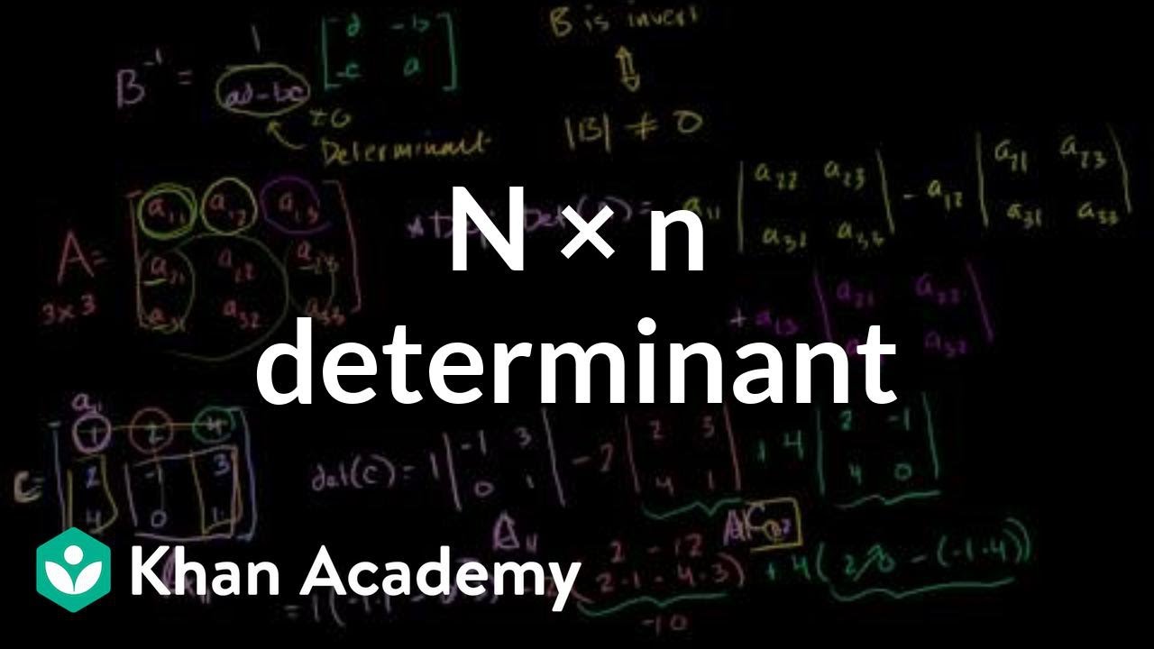 n x n determinant | Matrix transformations | Linear Algebra | Khan Academy
