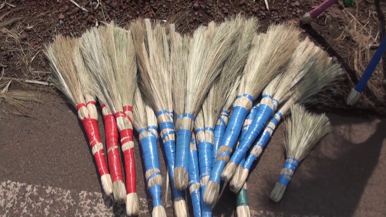 How brooms are made by hand