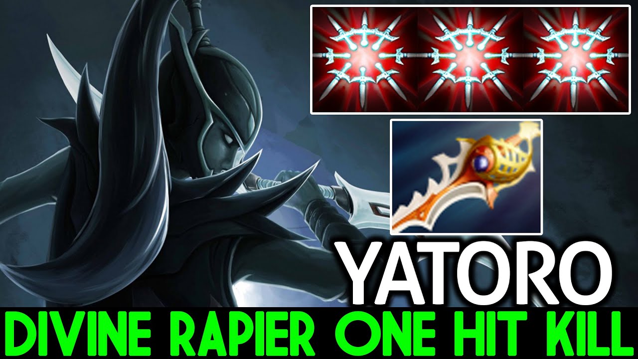 YATORO [Phantom Assassin] Powerful Crit Damage with Rapier One Hit Kill Dota 2