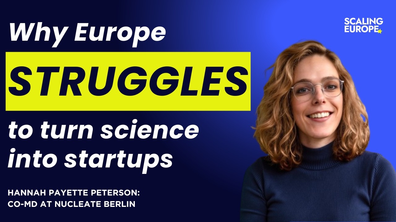 Hannah Payette Peterson, MD at Nucleate Berlin: Why Europe struggles to turn science into startups