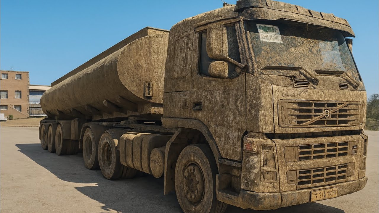 Washing the giant: the amazing rescue of the Volvo truck from the deepest mud!🚛🤮