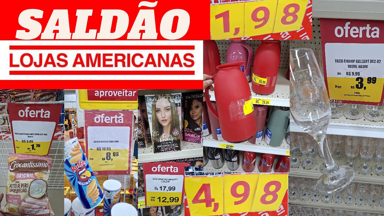 SALDÃO LOJAS AMERICANAS | MUITAS OFERTAS DE TINTAS PARA CABELO, UTENCILIOS, COPOS, CHOCOLATES ...