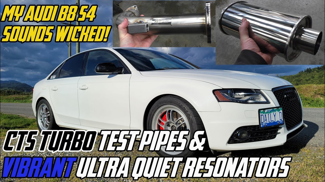 МОЙ AUDI B8 S4 ЗВУЧИТ ОТЛИЧНО! Тестовые трубы CTS и вибрирующие резонаторы