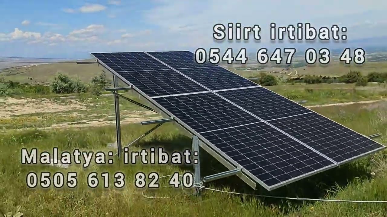 4 ADET 550 WATT PANEL İLE ÇALIŞAN 110 VOLT DC POMPA