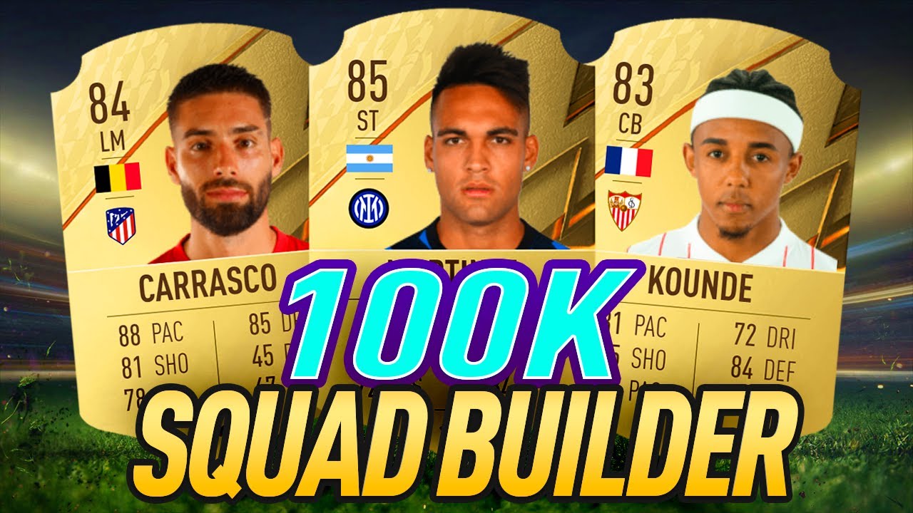 FIFA 22 BEST 100K SQUAD BUILDER + CUSTOM TACTICS