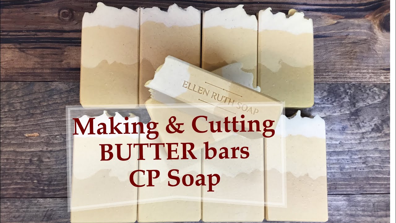 Making & Cutting BUTTER Bars Cold Process Soap loaded with luxury butters and organic buttermilk.