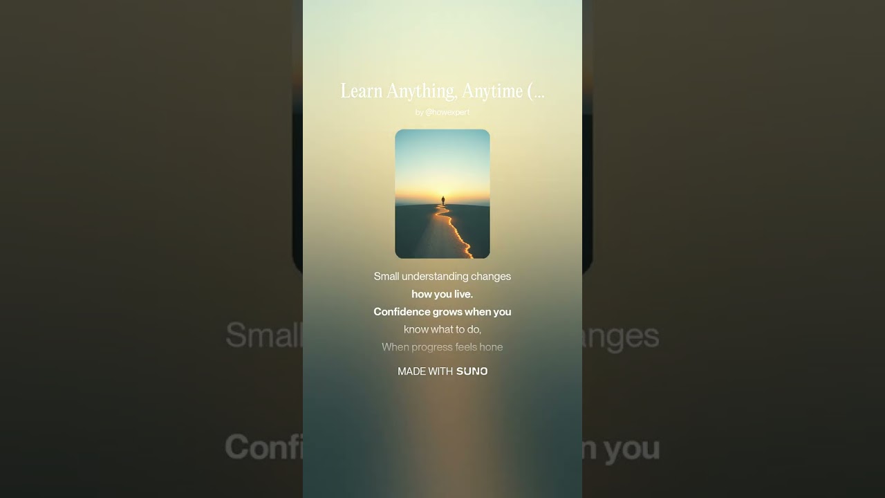 Learn Anything, Anytime (Modern Pop / Cinematic Pop-Hybrid Song/Music/Lyrics) - HowExpert