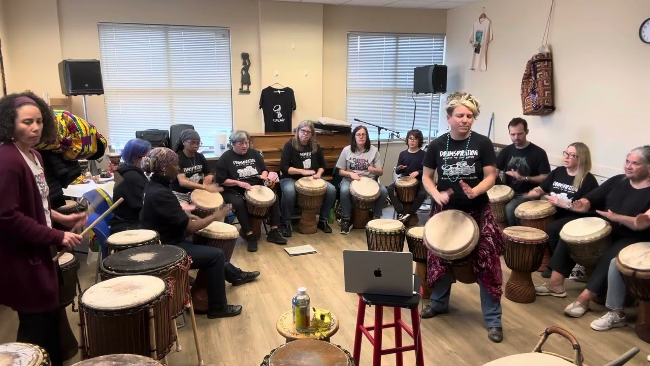 Drumpsiration! Winter 2025 Beginner Class Djembe recital