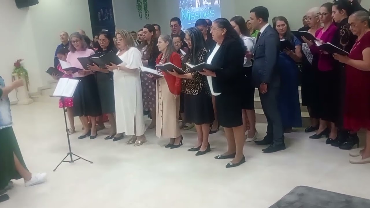 Coral misto Assembléia de Deus Bairro Aguiar Santo Ângelo RS.