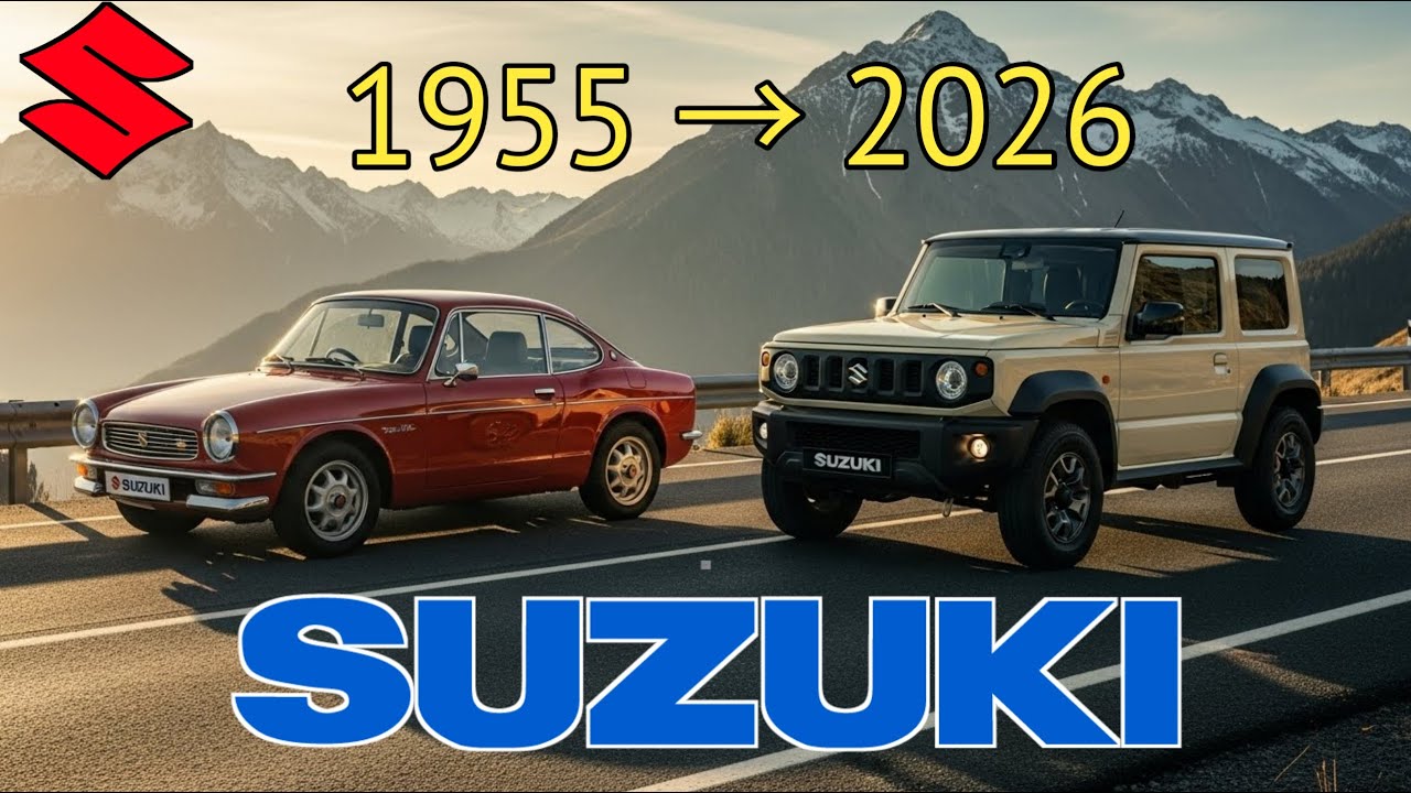 Suzuki Evolution 1955–2026 | 70 Years of Iconic Cars in One Highway
