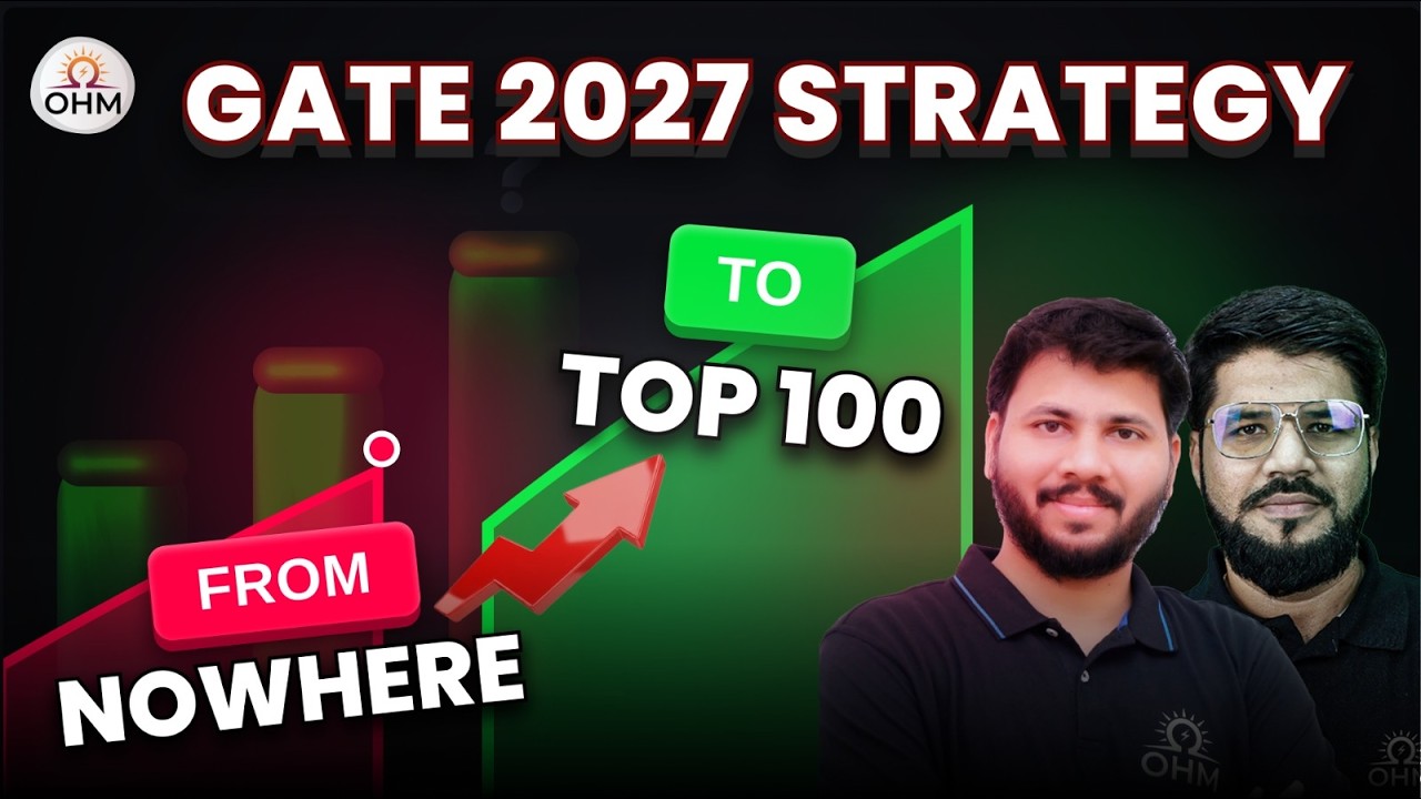 От нуля до попадания в топ-100 на экзамене GATE 2027 🚀 | Полная стратегия и план (в прямом эфире)