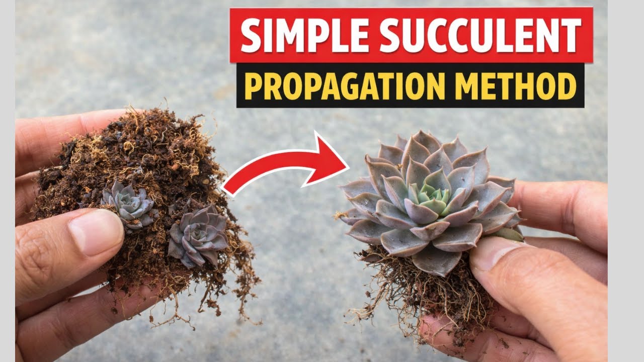 SIMPLE SUCCULENT PROPAGATION METHOD