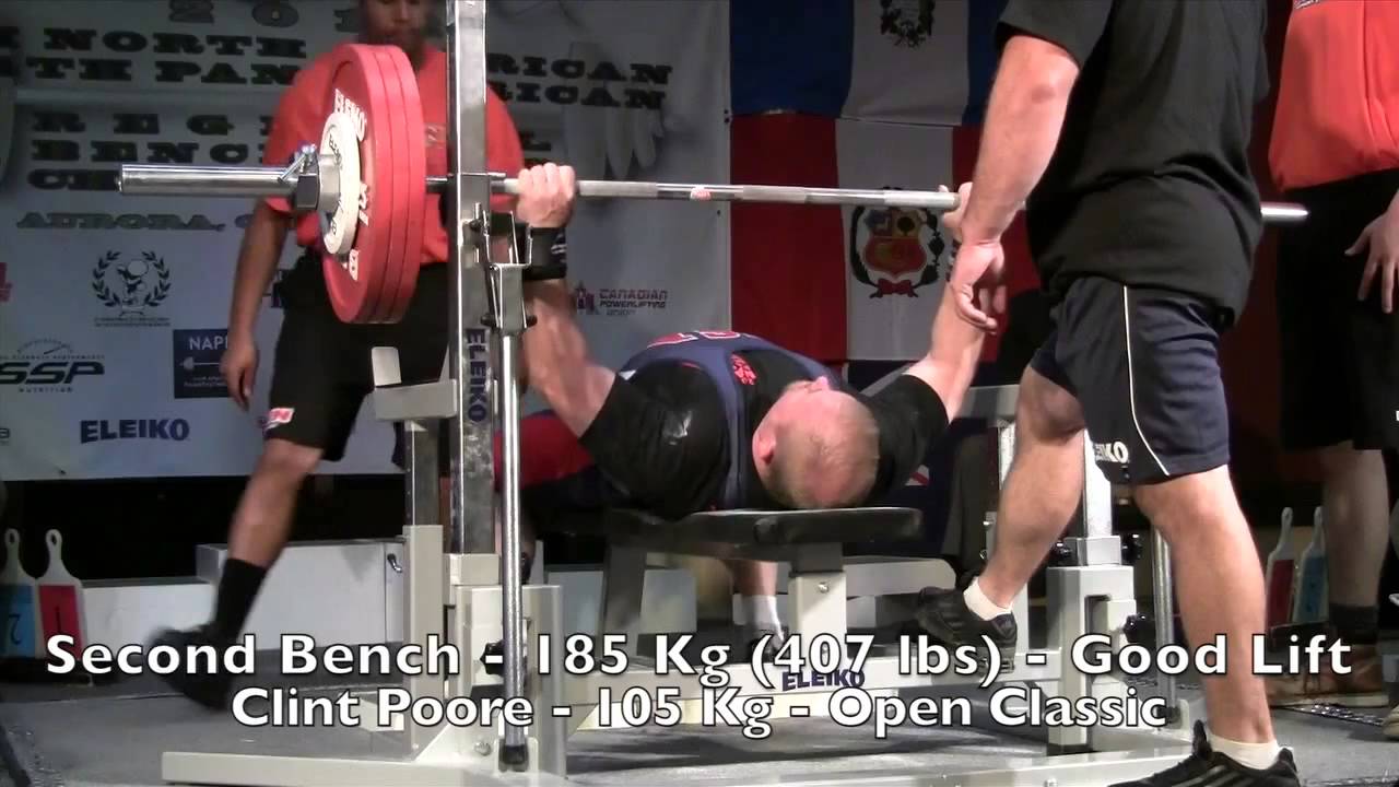 418 lb RAW Bench Press at 2012 NAPF/IPF Pan American Bench Press Championships
