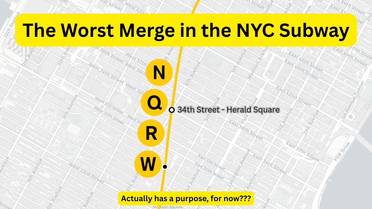 Худшее слияние в нью-йоркском метро | Herald Square