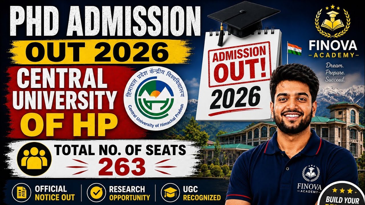 CUHP PhD Admission 2026 Out | Official Notification Released | 263 Seats | Apply Now | Finova Aca...
