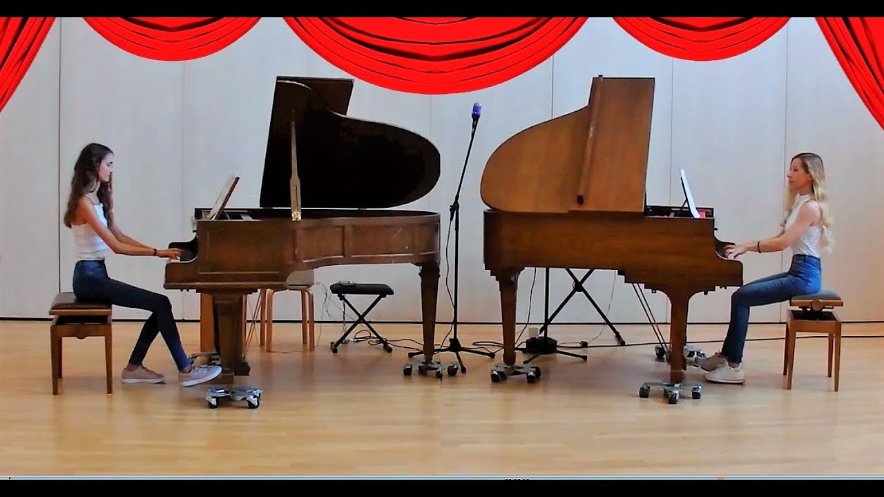 Walking in the Rain of Daniel Hellbach for two Pianos / Piano Duo/ Фортепианный дуэт