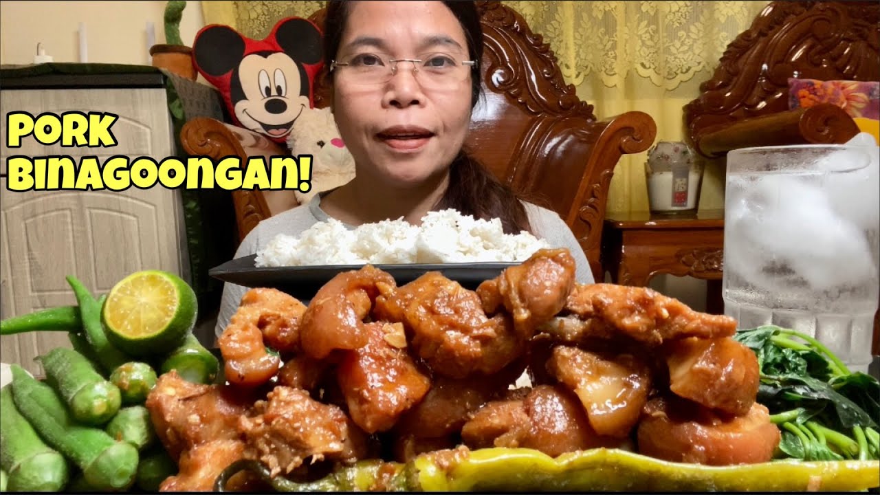 PORK BINAGOONGAN | STEAMED VEGGIES | PINOY FOOD | MUKBANG PHILIPPINES | FILIPINO FOOD
