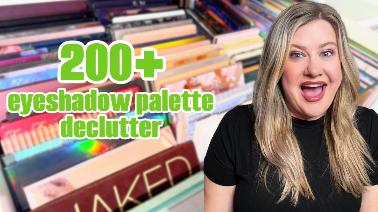 EYESHADOW PALETTE COLLECTION DECLUTTER! Trying to get rid of half my palettes!